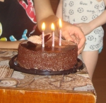 свечи на торте