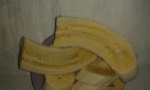 вдоль порезанный банан