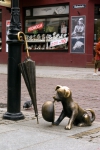 Торунь, скульптура собачки