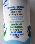 Морская пищевая йодированная мелкая соль  "Sel de Mer Iode"  Salinera Infosa 250 г. Ингредиенты, правда, на иностранном языке