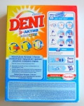 Стиральный порошок Deni автомат 3-актив Стойкий цвет, реклама порошка