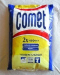 Чистящий порошок Comet 2хэффект глубокое очищение Лимон в мягкой упаковке
