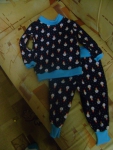 Пижамка для сына, мое творение на оверлоке