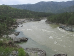 Слияние рек Чемал и Катунь