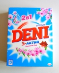 Стиральный порошок Deni автомат 3-актив 2 в 1 "Японский сад" в упаковке