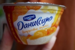 Продукт творожный Danon "Даниссимо" "Цитрусовый чизкейк" - главная сторона баночки
