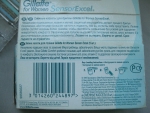 Картридж для бритья женский Gillette «Sensor Excel»  - на обратной стороне упаковки