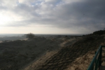 Дюны и вдали кусочек Балтийского моря