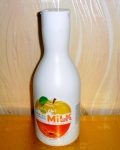 Крем-гель для душа с экстрактом апельсина и яблочным пектином Milk&Fruits в большой бутылке