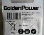 Батарейки Alkaline Button Cell 357A Golden Power, торговая марка