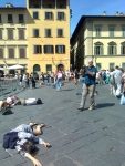Флоренция, какая-то акция протеста