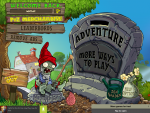 Бесплатная игра для iPad, "Plantz vs. Zombies", меню начала игры