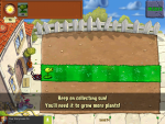 Бесплатная игра для iPad, "Plantz vs. Zombies", первый уровень