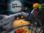 Игра для iPad "Shoot the zombirds", скриншот, вступительный экран #1