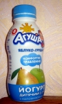 Йогурт питьевой "Агуша" Яблоко-Груша, 2,7%
