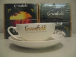 Подарочный набор чая Greenfield с чайной парой. Весь набор
