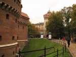 Площадь Яна Матейко в Кракове. Барбакан и Флорианские ворота