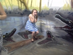 Музей иллюзий, фото с крокодилами