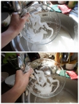Бальзам для мытья посуды Frosch "Лимон": процесс