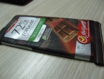 горький шоколад без сахара Победа "72% какао". Простая упаковка из пластика