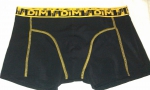 Трусы мужские боксеры Dim D008V чёрный-жёлтый (Jaune/Noir)