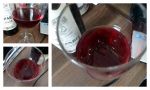 Вино столовое красное сухое "Саперави" Грузинские вина: "внутренность" бутыли