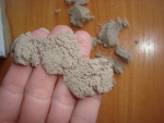 Текстура кинетического песка.