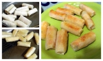 Спринг-роллы с креветками и овощами Frosto Asia: процесс приготовления на сковородке