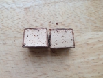 Конфеты мини какао в шоколадной глазури  "Птица дивная" Акконд в разрезе
