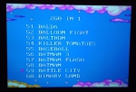 Фото экрана с перечислением игр