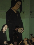 инсталляция Александра Шишкина-Хокусая «Практики взросления», состоящая из фанерных фигур.