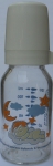 Бутылочка для кормления Campol Babies (стеклянная с рисунком, 120 мл)