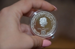 Серебряная монета 1$ "Год лошади" Банк Токелау 2014 г.
