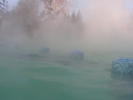Туман над бассейном