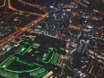 Вид с га ночной Дубай