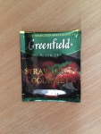 Пакетик чая Greenfield Strawberry gourmet.