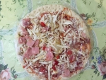 Полуфабрикат замороженный Пицца 365 дней с ветчиной и грибами