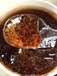 Консистенция бодрящего арома-скраба для тела для бани и сауны "Молотый чёрный кофе и масло апельсина" Особая серия "Банная"