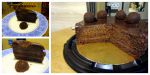 Торт Mirel "Бельгийский шоколад": разрез (золотой отлив!!!)