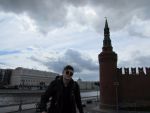 Река Москва, стена Кремля.