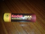Вот так выглядит пальчиковая батарейка Kodak