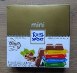 Шоколад Ritter Sport Mini 4 вкуса (с кукурузными хлопьями, с марципаном, молочный, лесной орех)
