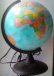 Глобус с подсветкой "Глобусный мир" политическая карта мира