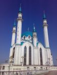 Голубая мечеть на голубом небе
