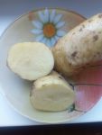 Картофель в разрезе.