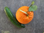 апельсин и огуречный салат