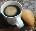 Вкусный кофе и сочник с творогом