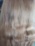 результат окрашивания - стойкая крем-краска для волос Syoss 9-5 жемчужный блонд