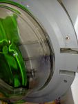 загрязнение дверца стиральной машины, очистка белизной