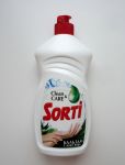 Внешний вид бутылочки средства для мытья посуды Sorti